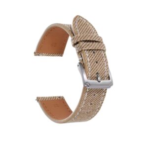 Beige Handmade Denim Watch Strap – DenimaTex™ by makewrist