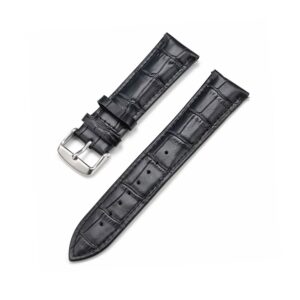 Black Alligator Leather Watch Strap – Handcrafted Replacement Band – makewrist