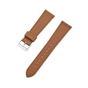 Brown Leather Watch Strap – Handcrafted Replacement Band – makewrist