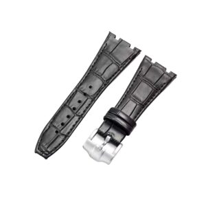 Crocodile Strap - For all Audemars Piguet Royal Oak 39mm - Black