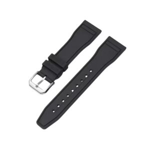 FKM Rubber Strap - For IWC Portugieser/Aquatimer/All Pilot Models/Portugieser/Portofino - Black
