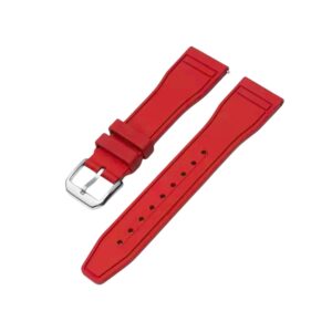 FKM Rubber Strap - For IWC Portugieser/Aquatimer/All Pilot Models/Portugieser/Portofino - Red