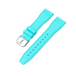 FKM Rubber Strap - For IWC Portugieser/Aquatimer/All Pilot Models/Portugieser/Portofino - Turquoise