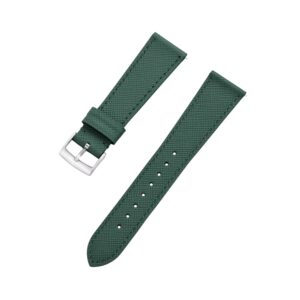 Green Leather Watch Strap – Handcrafted Replacement Band – makewrist