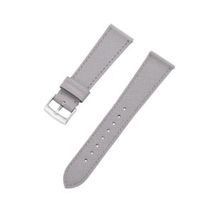 Grey Leather Watch Strap – Handcrafted Replacement Band – makewrist