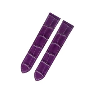 Leather Strap - For Cartier Santos 100 - Purple