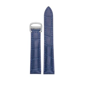 Leather Strap for Cartier Tank / Tank Louis / Tank Américaine / Tank Solo / Tank Must – Blue