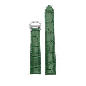 Leather Strap for Cartier Tank / Tank Louis / Tank Américaine / Tank Solo / Tank Must – Green