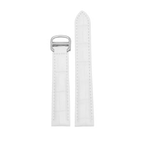 Leather Strap for Cartier Tank / Tank Louis / Tank Américaine / Tank Solo / Tank Must – White