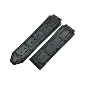 Leather Strap - For Hublot Big Bang 44mm - Black