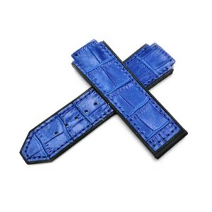 Leather Strap - For Hublot Big Bang 44mm - Blue