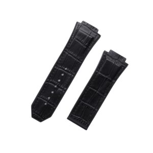 Leather Strap - For Hublot King Power - Black