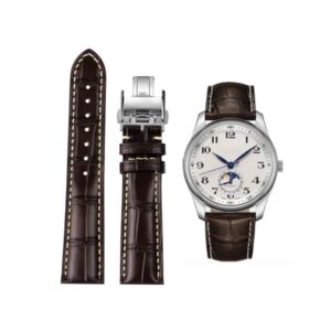 Leather Strap - For Longines Master Collection - Brown