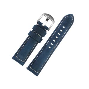 Leather Strap for MoonSwatch - Blue