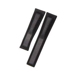 Leather Strap - For Tag Heuer Carrera - Full Black
