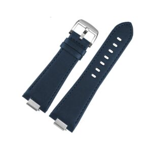 Leather Strap for Tissot PRX - Flat Blue