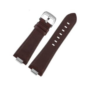Leather Strap for Tissot PRX - Flat Brown