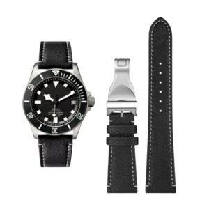 Leather Strap - For Tudor - Black