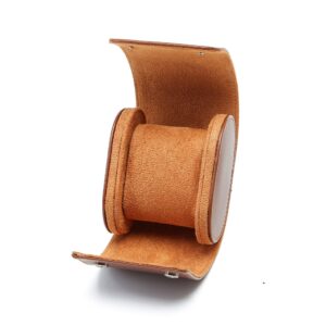 Leather Watch Roll - Single Travel Roll - Brown