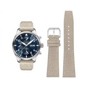 Nylon Strap - For IWC Pilot - Beige/White