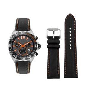 Nylon Strap - For Tag Heuer Formula 1 - Black/Orange