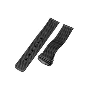 Omega Seamaster James Bond 007 Mesh Strap - In Stainless Steel - Black