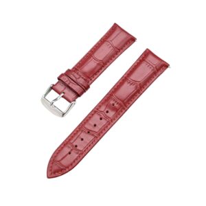 Red Alligator Leather Watch Strap – Handcrafted Replacement Band – makewrist