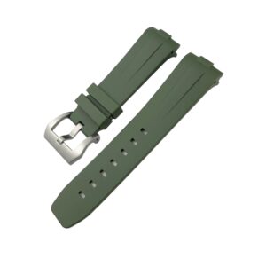 Rubber Curved Strap - For Panerai - Green