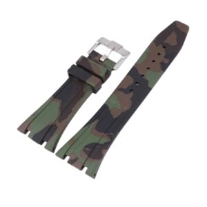 Rubber Strap - For all Audemars Piguet Royal Oak 39mm - Military Camo