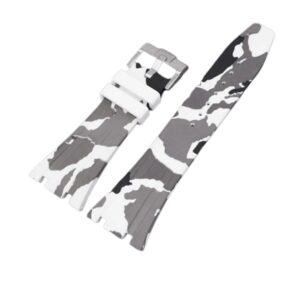 Rubber Strap - For all Audemars Piguet Royal Oak 39mm - White Camo
