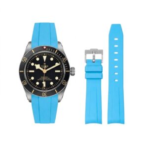 Rubber Strap - For all Tudor Black Bay Models - Light Blue
