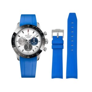 Rubber Strap - For all Zenith Chronomaster Models - Blue
