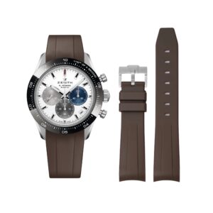 Rubber Strap - For all Zenith Chronomaster Models - Brown