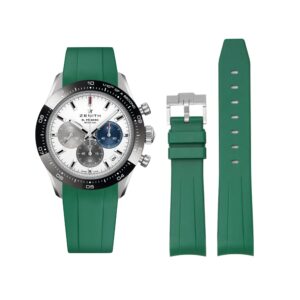 Rubber Strap - For all Zenith Chronomaster Models - Green