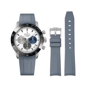Rubber Strap - For all Zenith Chronomaster Models - Grey