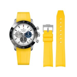 Rubber Strap - For all Zenith Chronomaster Models - Yellow