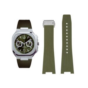 Rubber Strap - For Bell & Ross BR-05 - Green