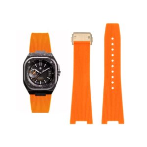 Rubber Strap - For Bell & Ross BR-05 - Orange