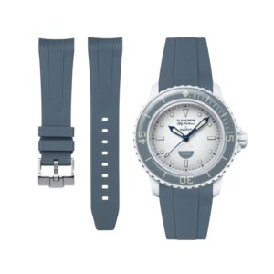 Rubber Strap - For Blancpain X Swatch - Antarctic Ocean