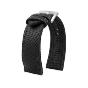 Rubber Strap - For Blancpain X Swatch - Deep Sea Black