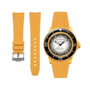 Rubber Strap - For Blancpain X Swatch - Pacific Ocean