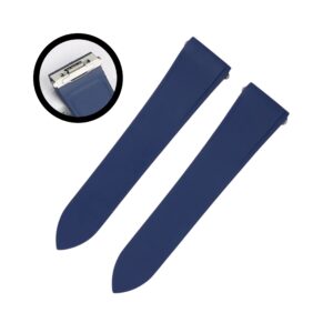 Rubber Strap - For Santos de Cartier Medium/Large - Blue - Quick Switch/Release