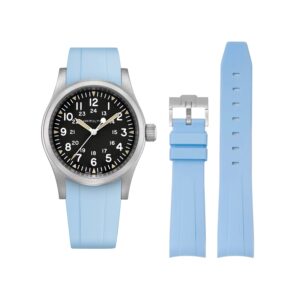 Rubber Strap – For Hamilton Khaki Field (38mm/40mm/42mm) - Baby Blue