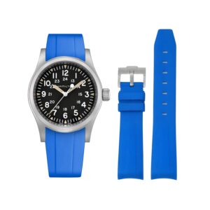 Rubber Strap – For Hamilton Khaki Field (38mm/40mm/42mm) - Blue