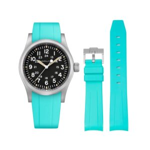 Rubber Strap – For Hamilton Khaki Field (38mm/40mm/42mm) - Turquoise