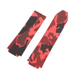 Rubber Strap - For Hublot Big Bang 44mm - Red Camo