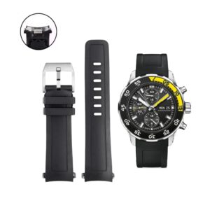 Rubber Strap - For IWC Aquatimer 2000 - Black