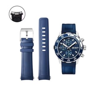 Rubber Strap - For IWC Aquatimer 2000 - Blue