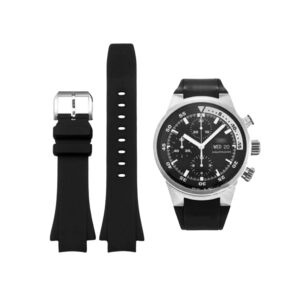 Rubber Strap - For IWC Aquatimer Chronograph - Black
