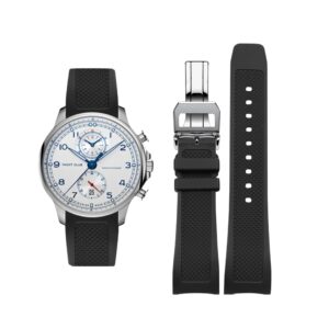 Rubber Strap - For IWC Portugieser - Black